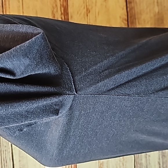 STYLE CO NAVY BLUE HI-LO RAW HEM LONG SLEEVE PULLOVER TEE - Picture 9 of 12